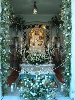 Festividad de la Virgen de Gracia en su visita a los barrios