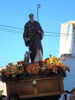 San Antn en la celebracin de su festividad