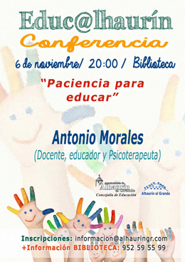 Cartel conferencia Antonio Morales